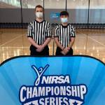 Student referee officiates at national basketball tournament